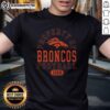 Vintage 1960 Denver Broncos football T-shirt showcasing the team's iconic logo and retro design for fans.