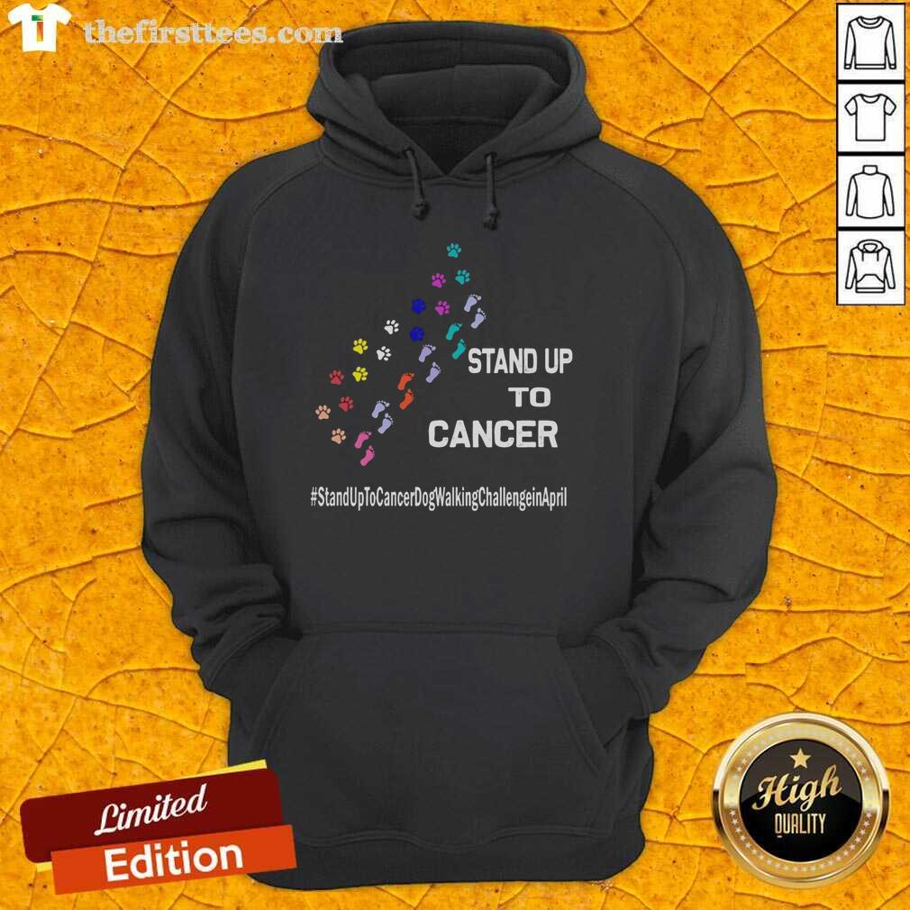 top-dog-and-person-paw-print-stand-up-to-cancerdog-walkingchallengein-april-hoodie Person in a hoodie with 'Top Dog' and paw print, promoting the Stand Up To Cancer dog walking challenge in April.