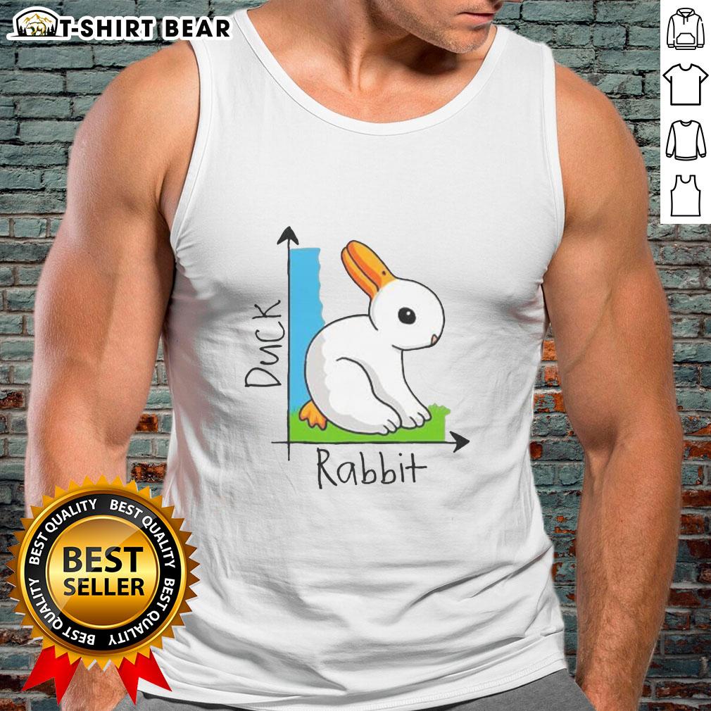 Top Duck And Rabbit Tank Top Top Duck and Rabbit tank top featuring a playful design, perfect for casual wear and animal lovers.