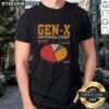Top Gen-X Emotional Chart T-Shirt featuring colorful graphics and humorous emotions, perfect for nostalgic Gen-X fans.