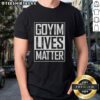 Top Goyim Lives Matter Logo T-Shirt featuring a bold graphic design promoting social awareness and equality.