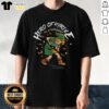 Top Hero Game Music Comic T-Shirt featuring vibrant graphics of iconic video game characters and music notes.