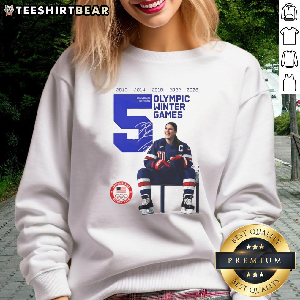 top-hilary-knight-usa-womens-olympic-hockey-gold-champions-2026-signature-sweatshirt USA Women's Olympic Hockey Gold Champions 2026 Hilary Knight signature sweatshirt featuring bold design and team colors.
