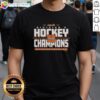Alt Text: Top Houghton Gremlins 2026 MHSAA Hockey Division 3 Champions T-Shirt featuring team logo and championship design.