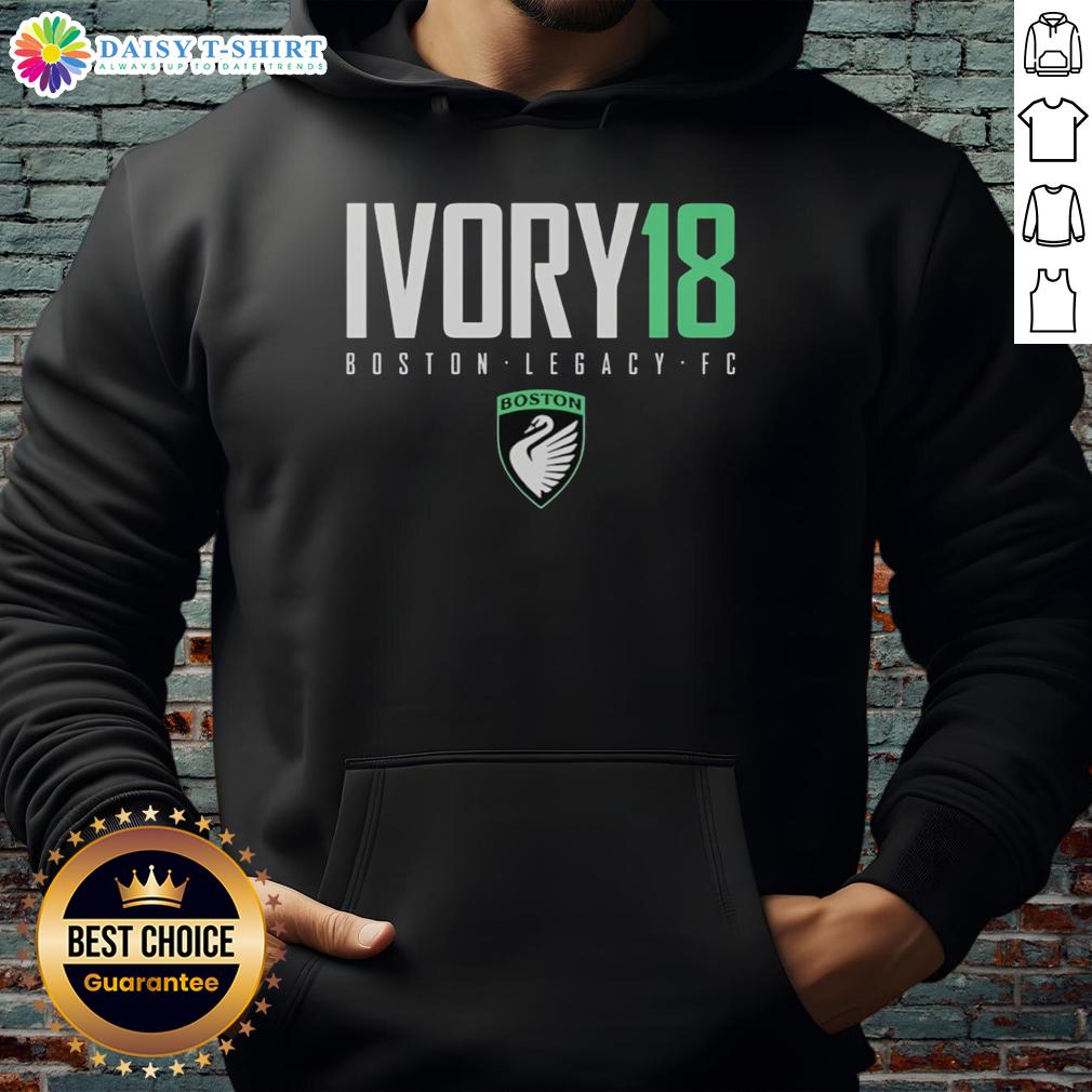 Top Ivory18 Laurel Ivory Boston Legacy Fc Logo Hoodie Top Ivory 18 Laurel Ivory Boston Legacy FC logo hoodie showcasing stylish design for soccer fans.