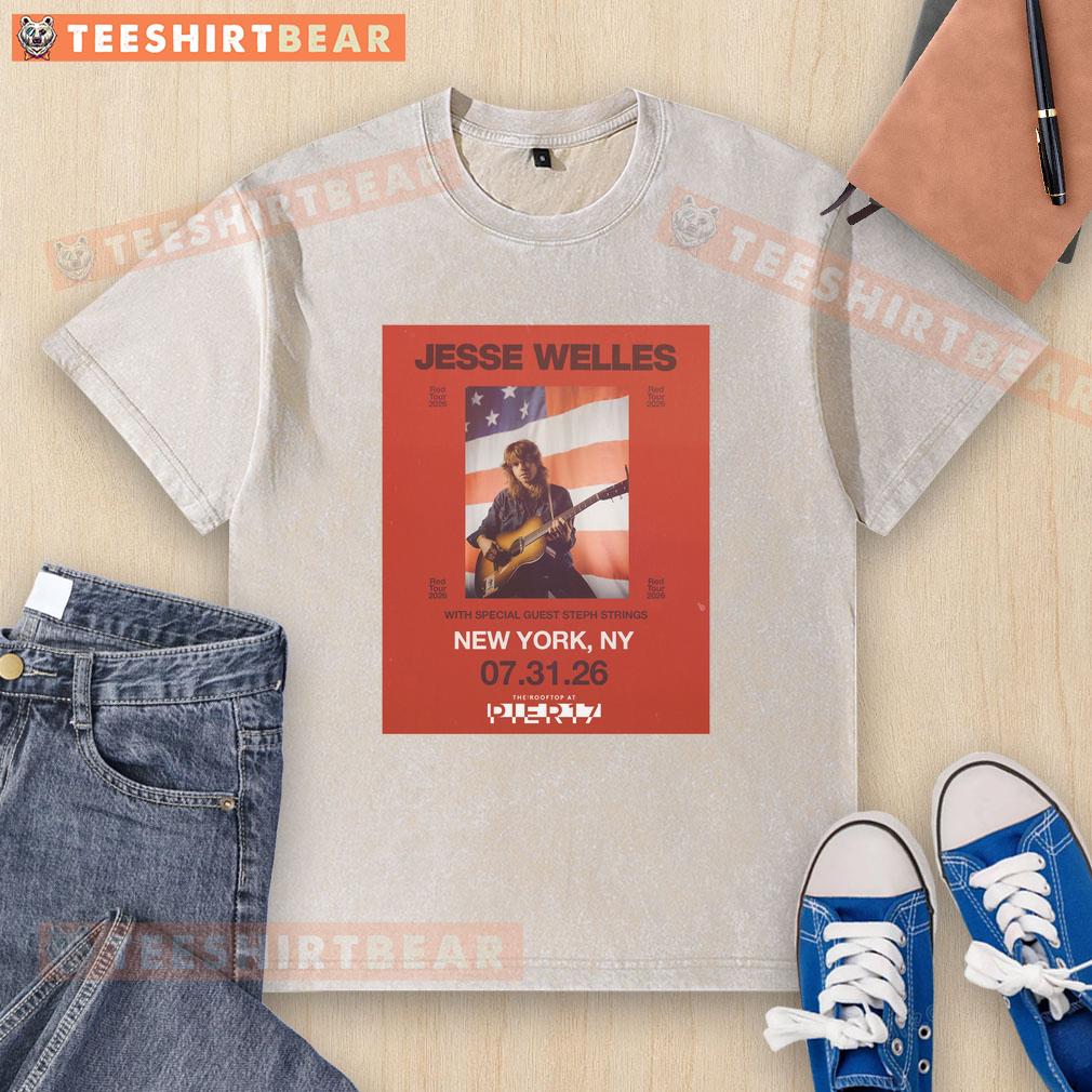 top-jesse-welles-red-tour-2026-north-america-city-dates-poster-washed-t-shirt Top Jesse Welles Red Tour 2026 North America city dates poster on a washed t-shirt, showcasing vibrant design and tour info.