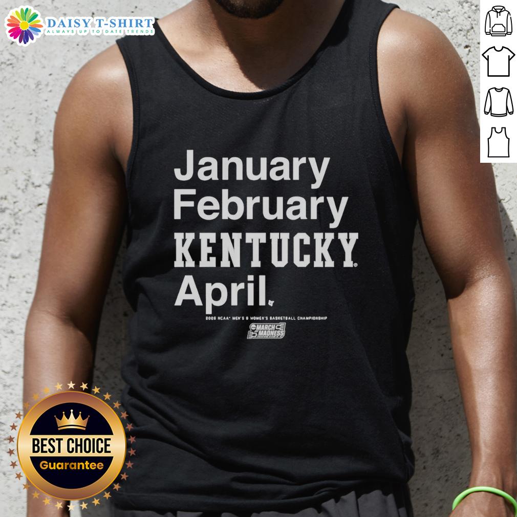 Top Kentucky Wildcats NCAA Men And Women's Basketball March Madness 2026 Month Tank Top Top Kentucky Wildcats NCAA Men and Womens Basketball March Madness 2026 Month Tank Top in blue and white design.