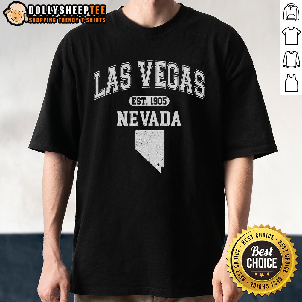 Top Las Vegas Nevada Est 1905 Varsity T Shirt Top Las Vegas Nevada Est 1905 varsity t-shirt featuring bold lettering and a classic design for stylish casual wear.
