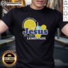 Top Life Gave Me Some Lemons Jesus Lemonade Christian Quote T-Shirt design featuring vibrant graphics and uplifting text.