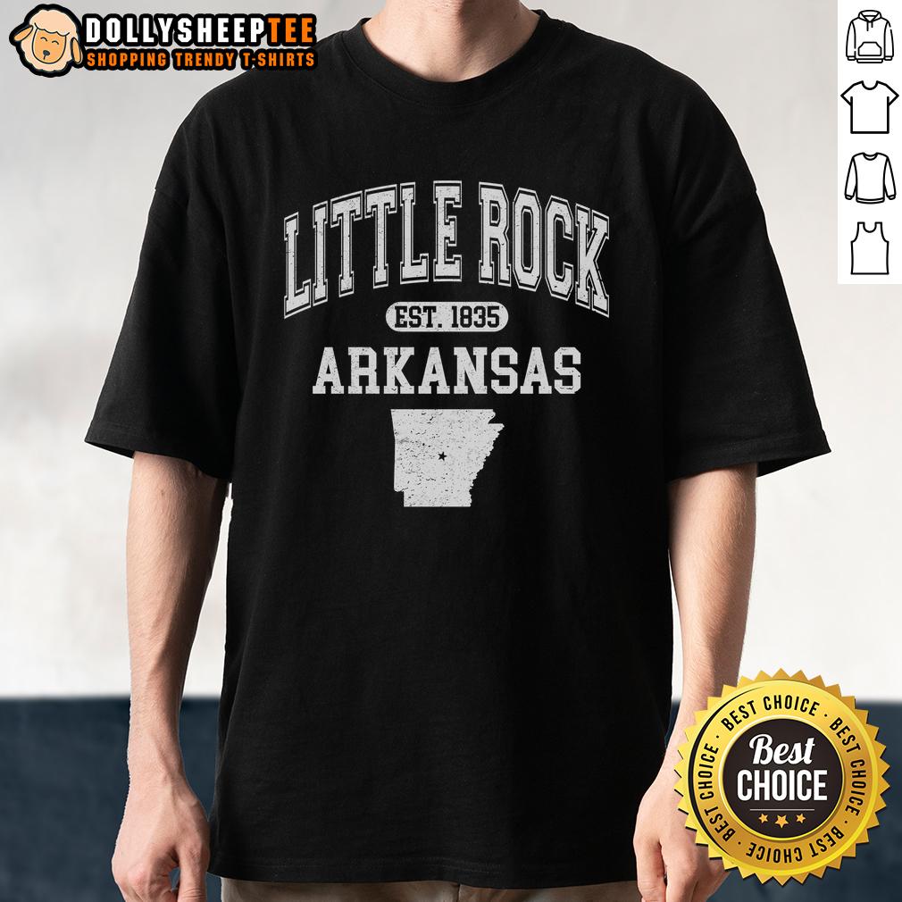 Top Little Rock Arkansas Est 1835 Varsity T Shirt Top Little Rock Arkansas Est 1835 Varsity T-Shirt featuring a stylish design celebrating Little Rock's rich history.