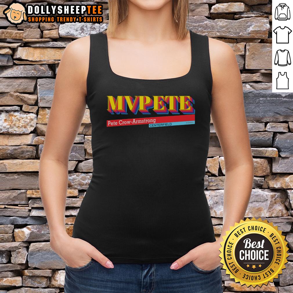 Top Mvpete Pete Crow Armstrong Centerfield Retro Baseball Tank Top Retro baseball tank top featuring Pete Crow-Armstrong design, perfect for fans and collectors of MVPete apparel.