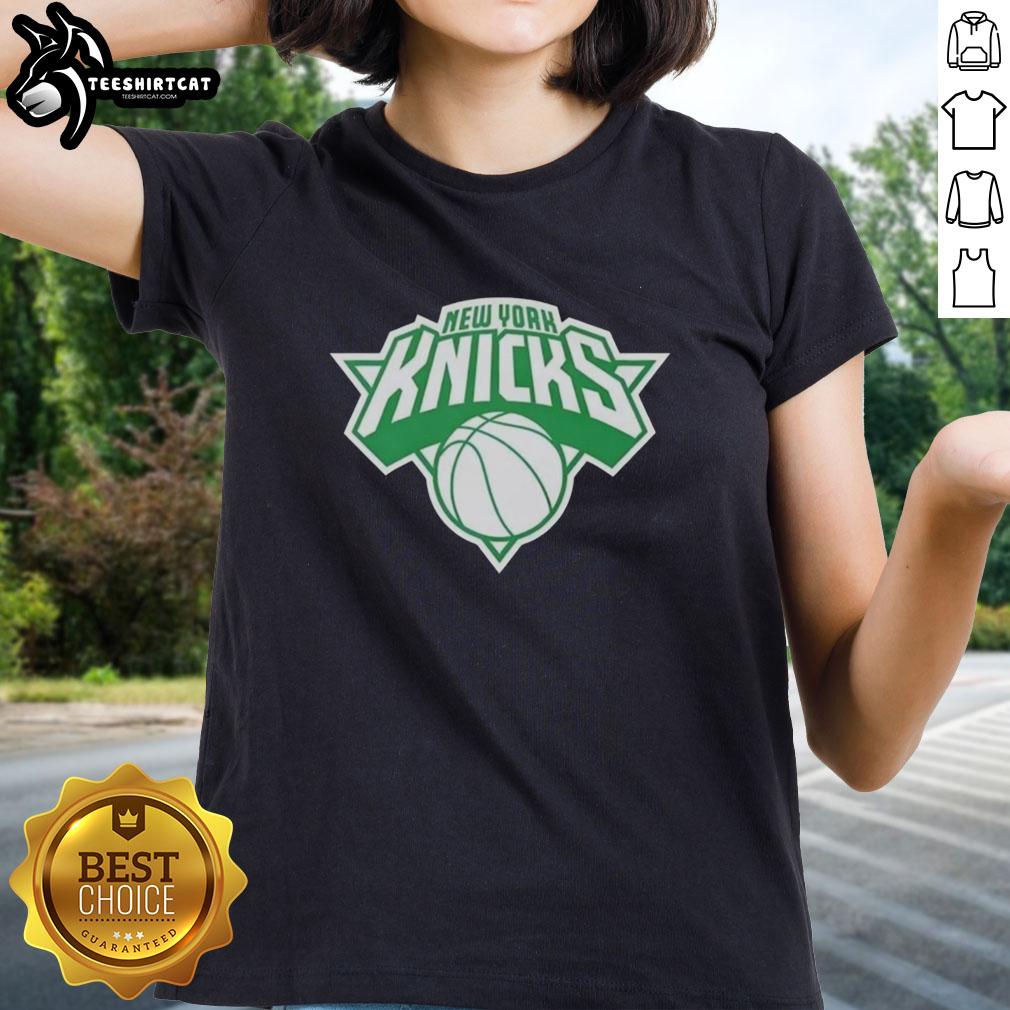 top-new-york-knicks-white-logo-patricks-day-ladies-tee Top New York Knicks white logo Patrick's Day ladies tee featuring a stylish design for Knicks fans celebrating the holiday.