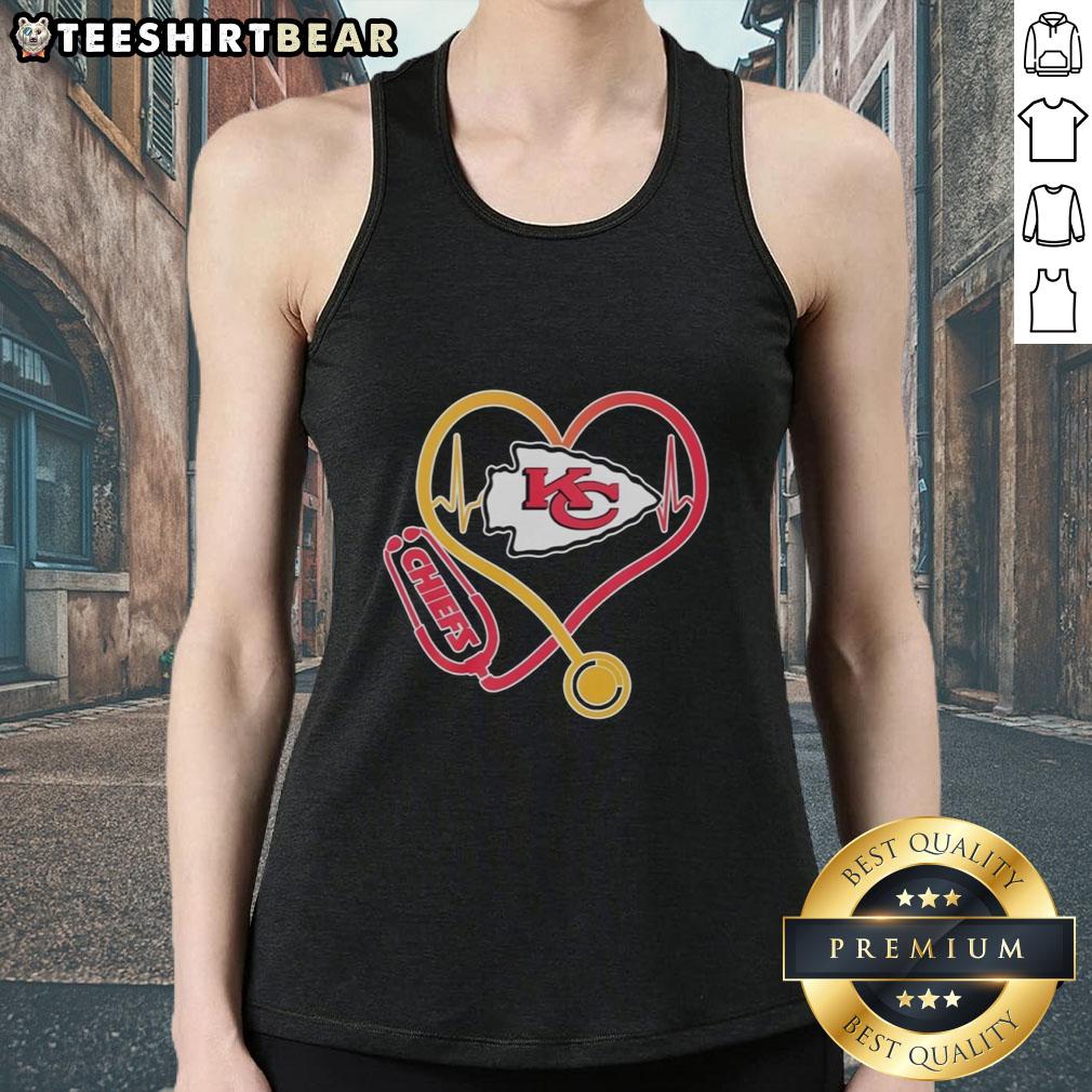 top-nurse-heartbeat-x-kansas-city-chiefs-logo-tank-top Top Nurse Heartbeat X Kansas City Chiefs Logo Tank Top featuring a vibrant design for nursing fans and football enthusiasts.