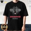 Ohio State Buckeyes 'God First Family Second Then Buckeyes Football' T-Shirt showcasing team spirit and values.