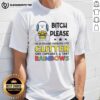 Top Peanuts Snoopy T-shirt with a humorous quote about being fabulous and vibrant, featuring colorful graphics.