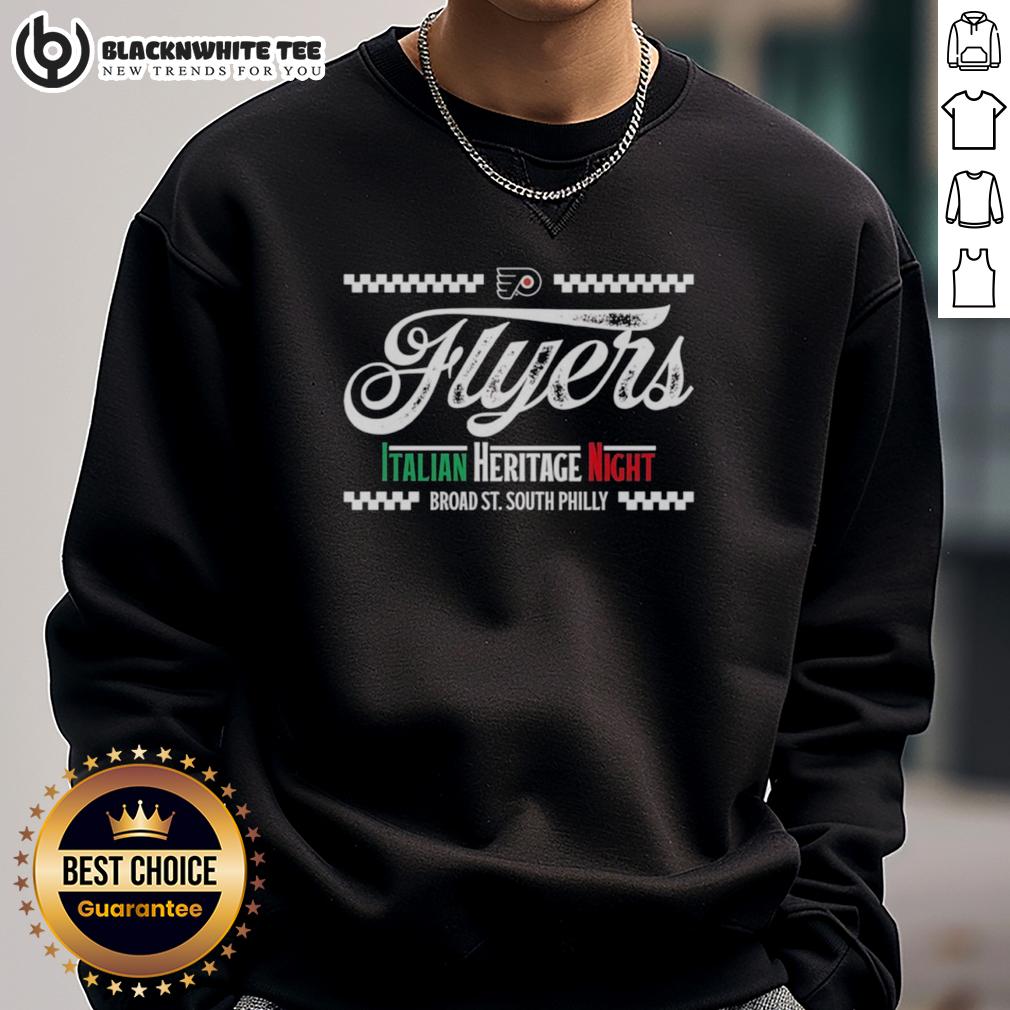Top Philadelphia Flyers Italian Heritage Night Sweatshirt