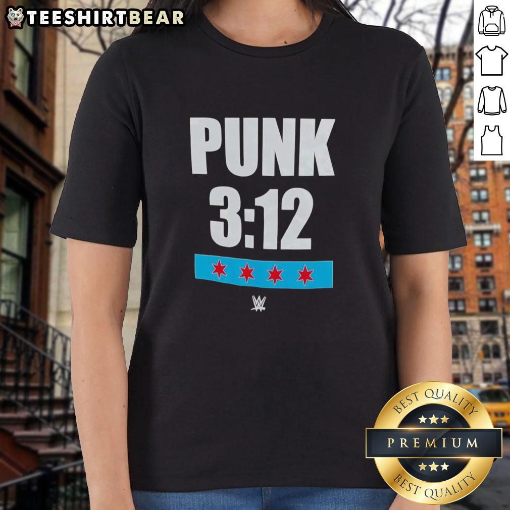 top-punk-312-wwe-ladies-tee Top Punk 312 WWE Ladies Tee featuring bold graphics and a stylish design for wrestling fans.