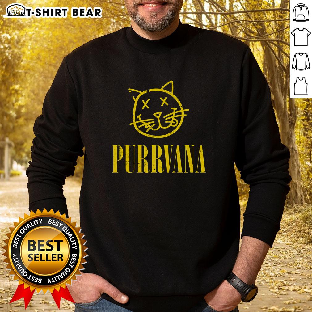 Top Purrvana Sweatshirt Cozy Top Purrvana sweatshirt featuring a playful cat design, perfect for casual wear and feline enthusiasts.