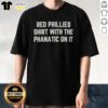 Top Red Phillies Shirt featuring the Phanatic mascot, perfect for Philadelphia baseball fans and stylish game day apparel.