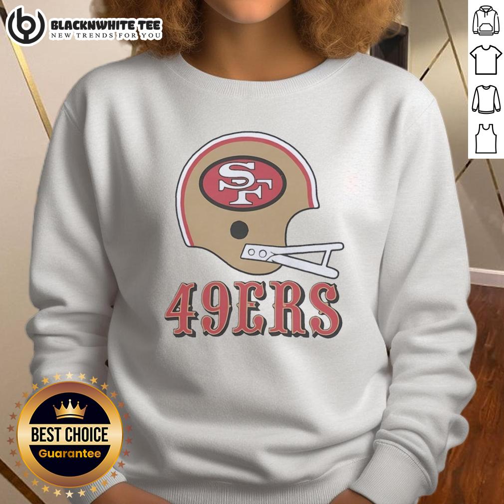 Top San Francisco 49Ers Football Logo In Big Helmet Sweatshirt