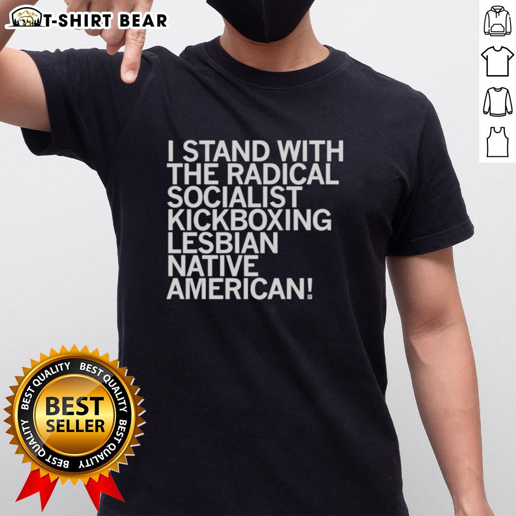 Top Sharice I Stand With The Radical Kickboxing Lesbian Native American T Shirt Top Sharice I Stand With The Radical Kickboxing Lesbian Native American T-Shirt showcasing bold graphic design.