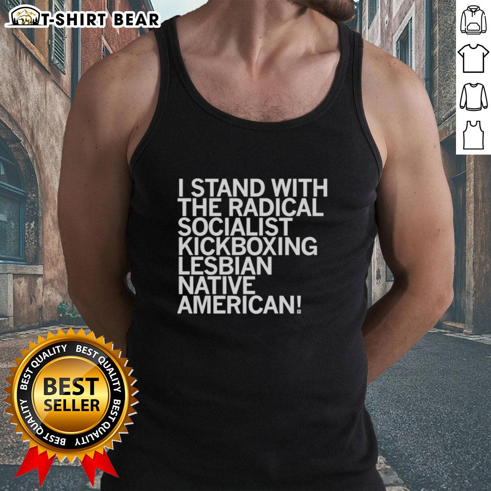 Top Sharice I Stand With The Radical Kickboxing Lesbian Native American Tank Top Top Sharice I Stand With The Radical Kickboxing Lesbian Native American Tank Top featuring vibrant design and bold message.