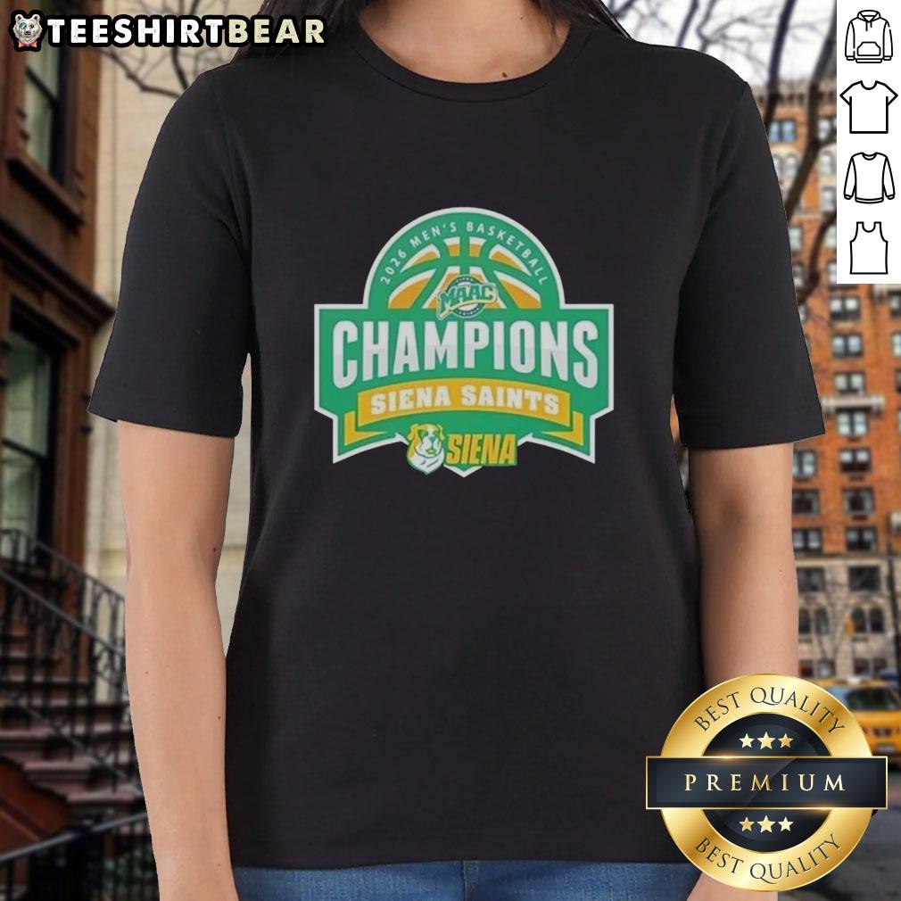 top-siena-saints-2026-maac-hoops-mens-basketball-tournament-champions-ladies-tee Top Siena Saints 2026 MAAC Hoops Men's Basketball Tournament Champions T-Shirt - Image 3