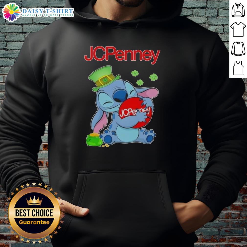Top Stitch Hug Jcpenney Logo With St. Patrick'S Day Hoodie Alt Text: Top Stitch Hug JCPenney logo on a cozy St. Patricks Day hoodie, perfect for festive celebrations and style.