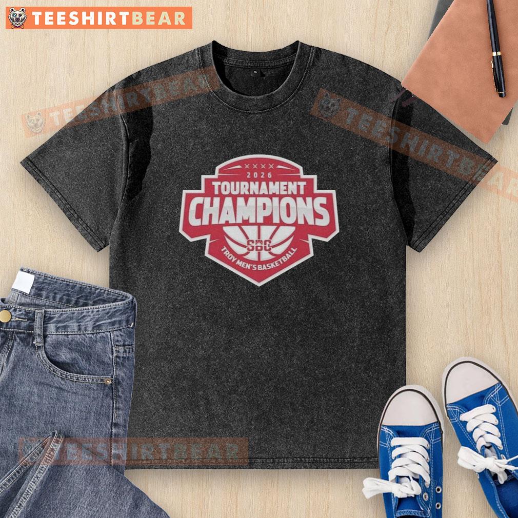 top-troy-mens-basketball-2026-tournament-champions-sbc-washed-t-shirt Top Troy Men's Basketball 2026 Tournament Champions SBC T-Shirt - Image 6