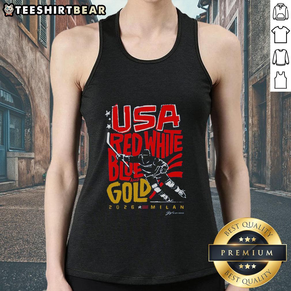 top-usa-hockey-red-white-blue-and-gold-2026-milan-tank-top Top USA Hockey red, white, blue, and gold tank top for 2026 Milan, perfect for fans and sports enthusiasts.