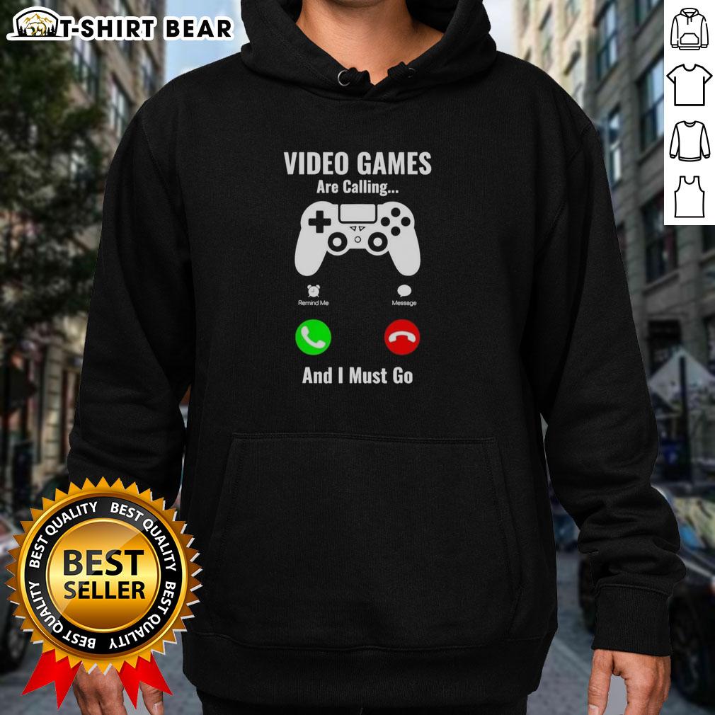 Top Video Games Are Calling And I Must Go Console Hoodie Cozy console hoodie featuring 'Top Video Games Are Calling and I Must Go' design, perfect for gamers and gaming enthusiasts.