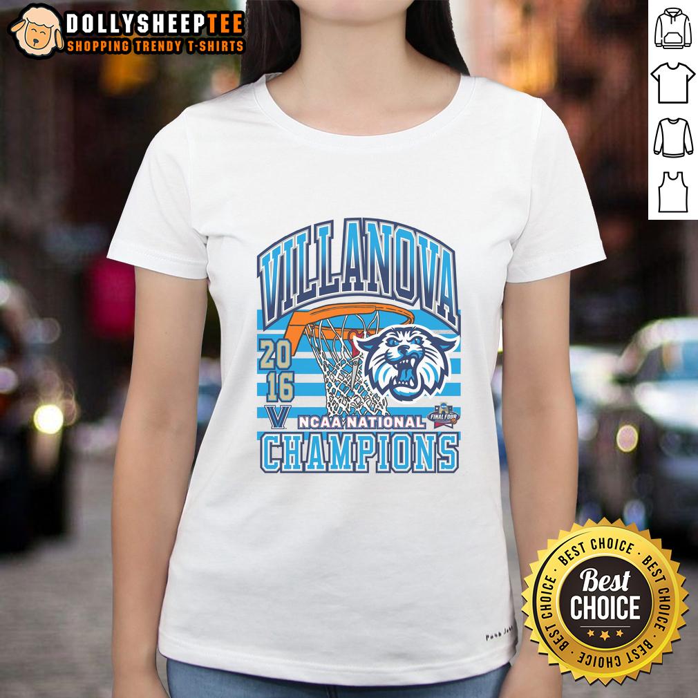 Top Villanova Wildcats Past Champs Tourney Win Ladies Tee Villanova Wildcats Past Champs Tourney Win Ladies Tee featuring team logo and championship design for fans.