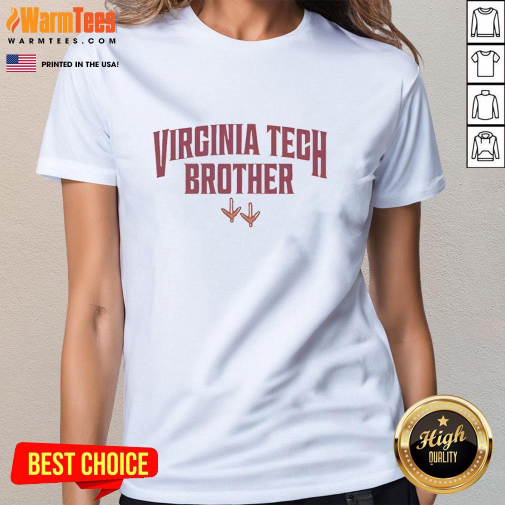 top-virginia-tech-hokies-toddler-natural-brother-ladies-tee Top Virginia Tech Hokies Toddler Natural Brother T-Shirt - Image 3