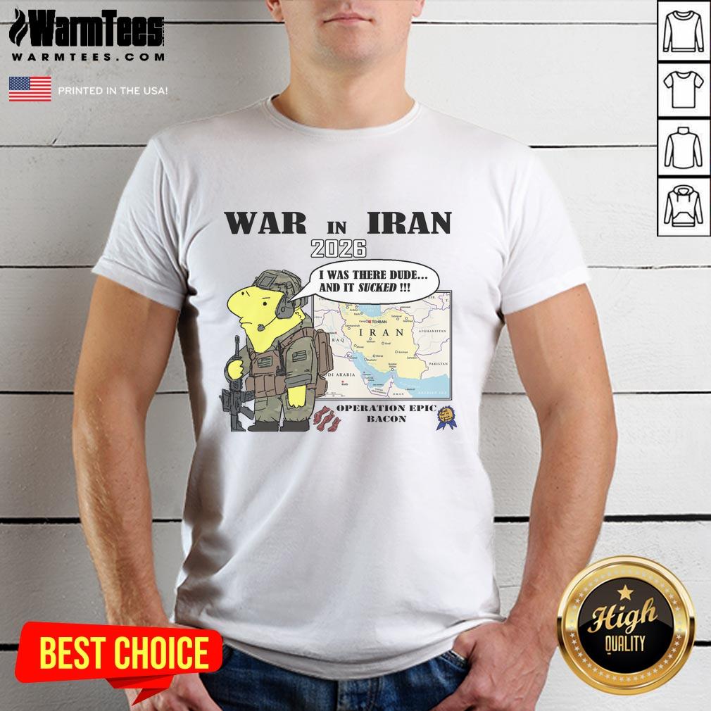 top-war-in-iran-2026-operation-epic-bacon-t-shirt-1 Alt Text: Top War In Iran 2026 Operation Epic Bacon T-Shirt featuring bold graphics and military-inspired design.