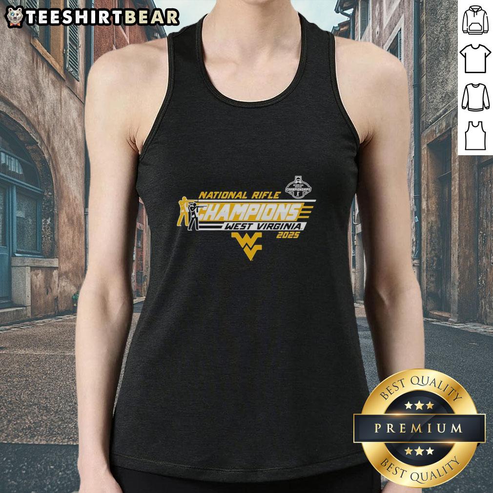 top-wvu-west-virginia-mountaineers-national-rifle-champions-tank-top Top WVU West Virginia Mountaineers National Rifle Champions tank top featuring team colors and logo for fans.