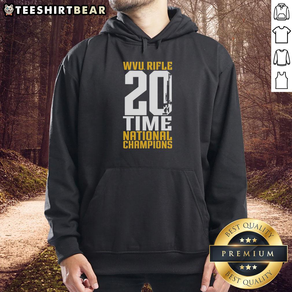 top-wvu-west-virginia-mountaineers-rifle-20-time-national-champions-hoodie Alt Text: Cozy hoodie featuring Top WVU West Virginia Mountaineers Rifle 20-Time National Champions design in school colors.