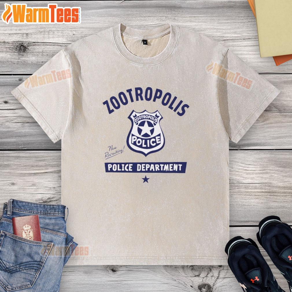 top-zootopia-police-department-now-recruiting-washed-t-shirt Top Zootopia Police Department Now Recruiting T-Shirt - Image 6