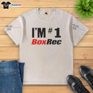Alt Text: Premium Im 1 Boxrec Washed T-Shirt in soft fabric with a relaxed fit, perfect for casual wear and everyday comfort.