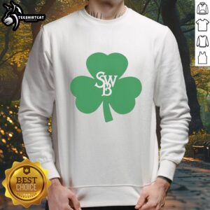 Official SWB Clover Lucky St Patrick's Day T-Shirt - Image 5