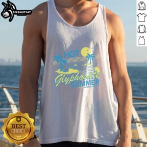 Funny hot glyphosate summer tank top featuring a quirky design, perfect for casual wear in warm weather.