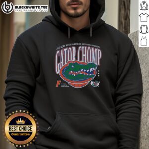 Awesome Gator Chomp Florida 2025 Men's National Champs hoodie featuring vibrant graphics and a comfortable fit.