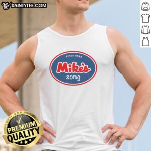Hot Mikes Song Since 1985 tank top featuring vintage graphic design and bold typography, perfect for music lovers.