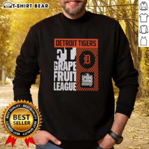 Alt Text: Stylish Top Detroit Tigers Grapefruit League Spring Training 2026 sweatshirt featuring team logo and vibrant colors.