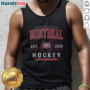Alt Text: Official Montreal Canadiens Hockey Legacy Crest Tank Top featuring team logo and stylish design for fans.