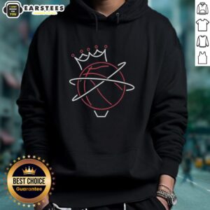 Alt Text: Awesome The Basketball Kings From Queens neon hoodie showcasing vibrant design and sporty style for fans.