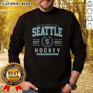 Hot Seattle Kraken hockey legacy crest sweatshirt, featuring the team's logo and stylish design for fans and supporters.