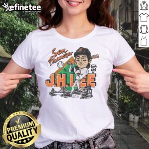 Awesome San Francisco Giants Jung Hoo Lee ladies tee featuring vibrant team colors and stylish design.
