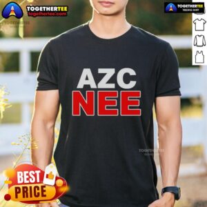 Official Azc Nee T-Shirt featuring a stylish design, perfect for fans and casual wear. Available in various sizes.