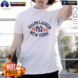 Awesome Ralph Lauren New York Yankees 1903 T-Shirt featuring classic design and vintage logo, perfect for baseball fans.