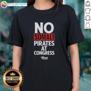 Nice No Somali Pirates at Congress Ladies Tee featuring a bold graphic design, perfect for casual wear and pirate enthusiasts.